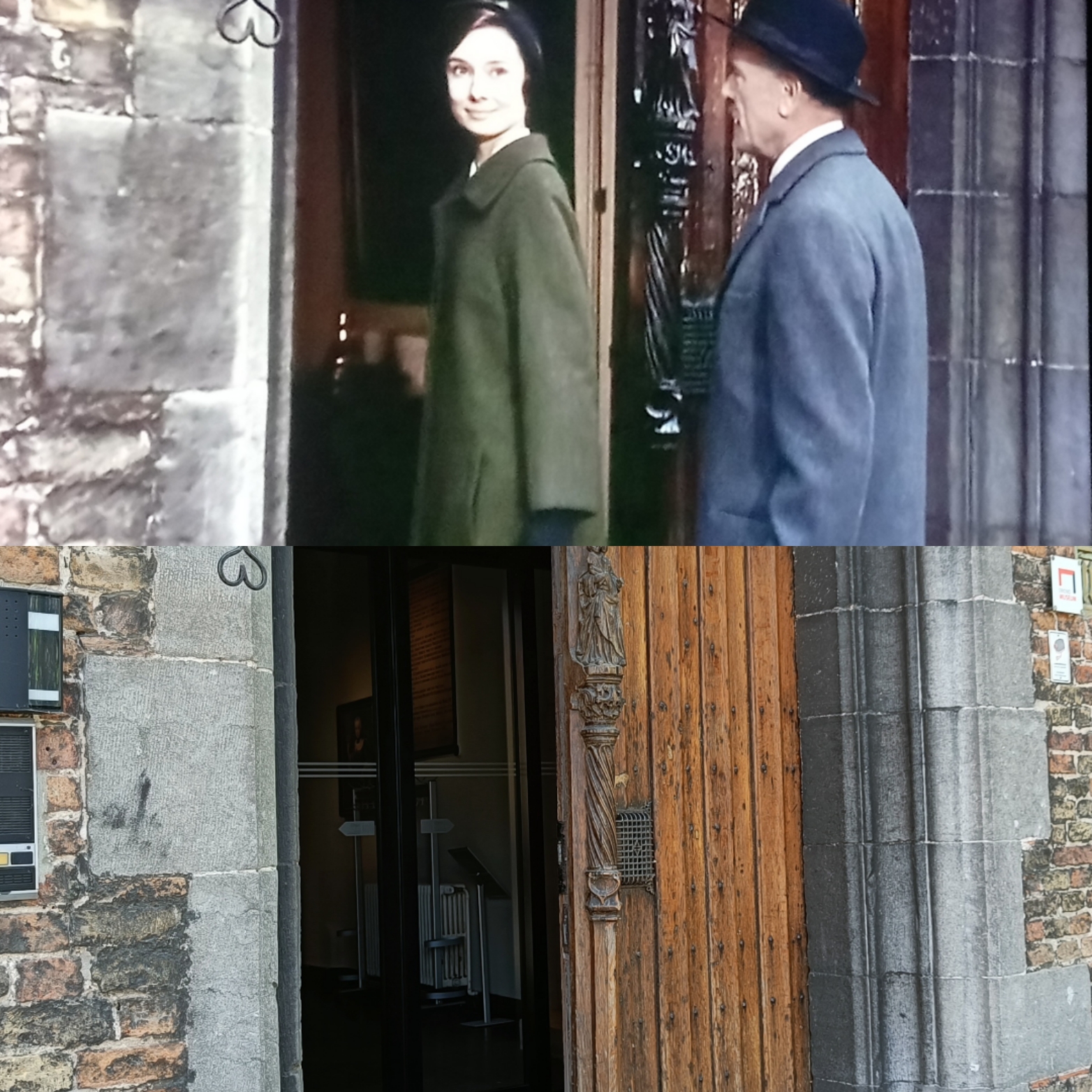 Audrey Hepburn à Notre-Dame de la Potterie à Bruges