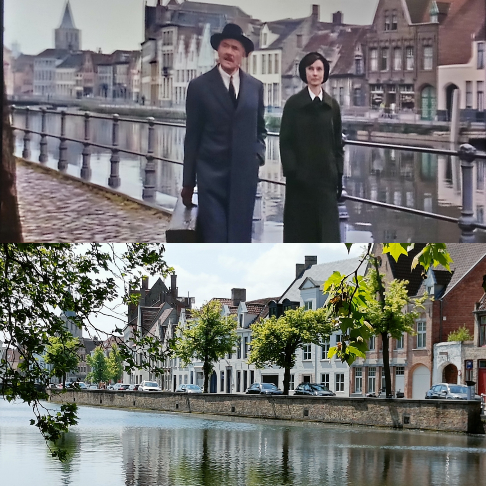 Audrey Hepburn en tournage à Bruges