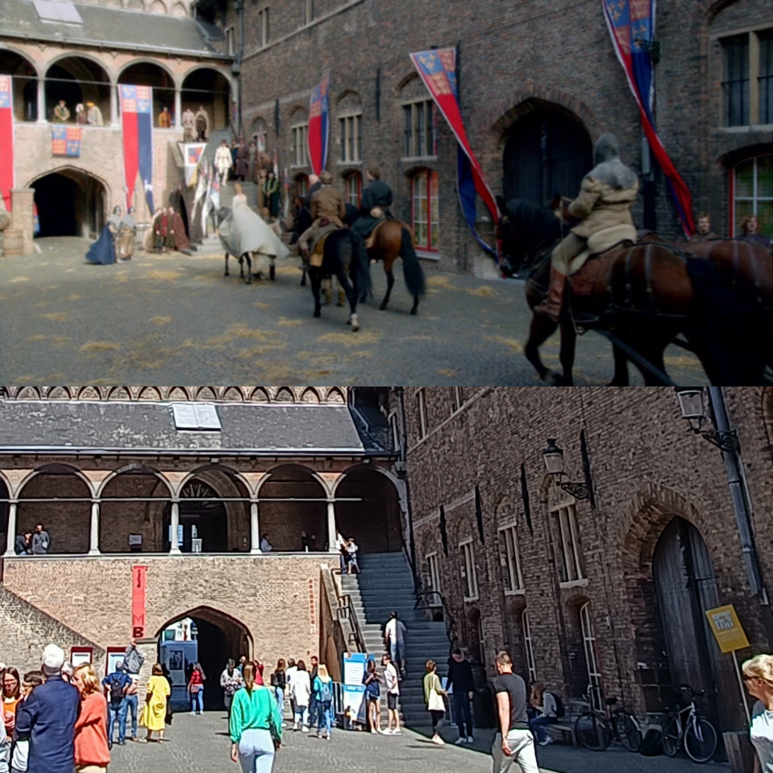 Scène de The White Queen à Bruges