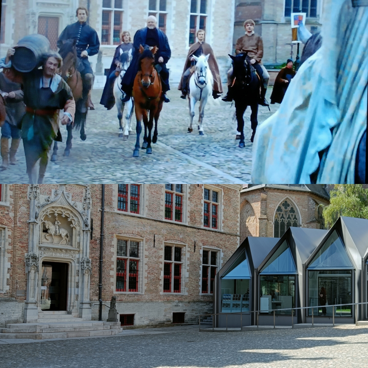 COur du musée Gruuthuse dans The White Queen