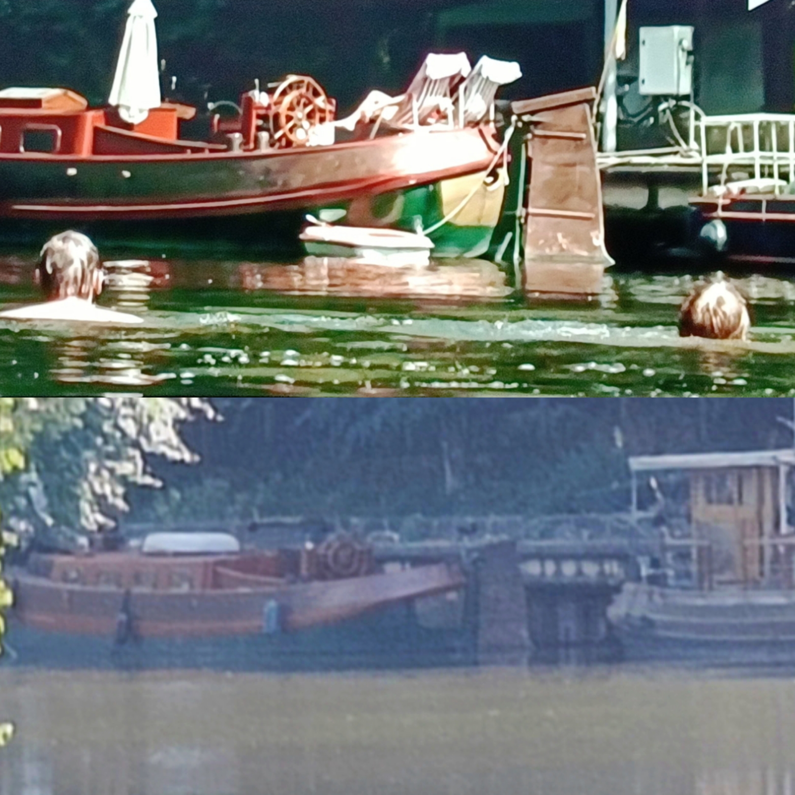 Le bateau du film Adoration à Landelies