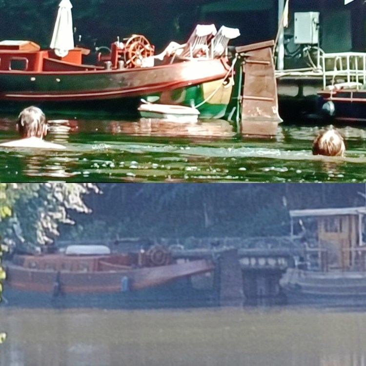Le bateau du film Adoration à Landelies