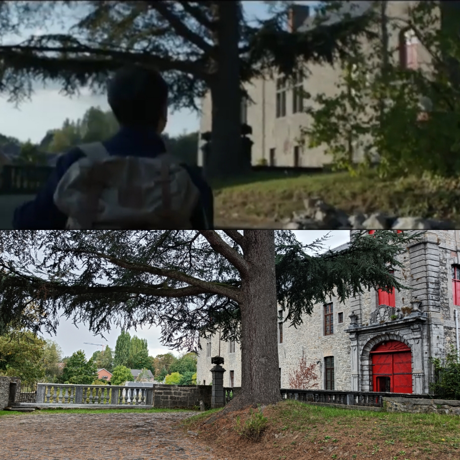 Scène du film Light Thereafter au château d'Écaussinnes