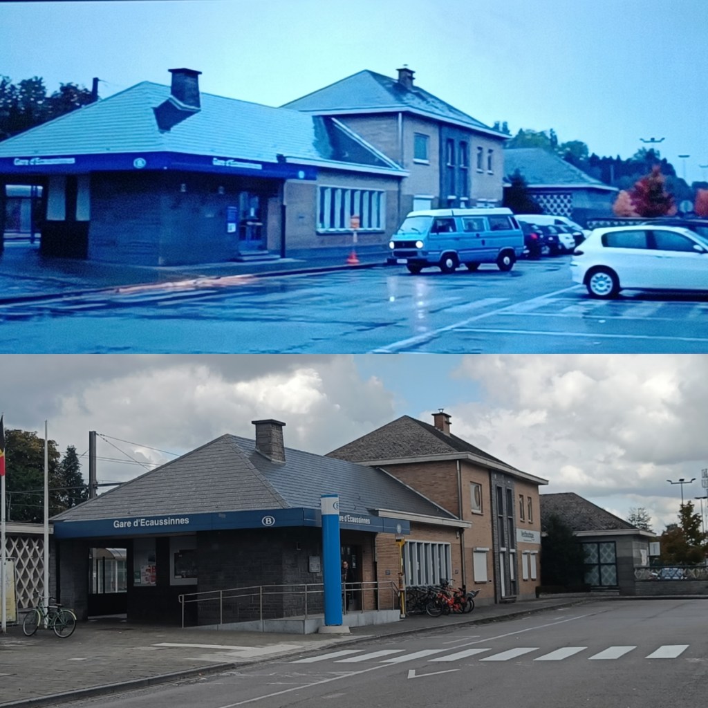 La gare d'Écaussinnes dans le film Light Thereafter