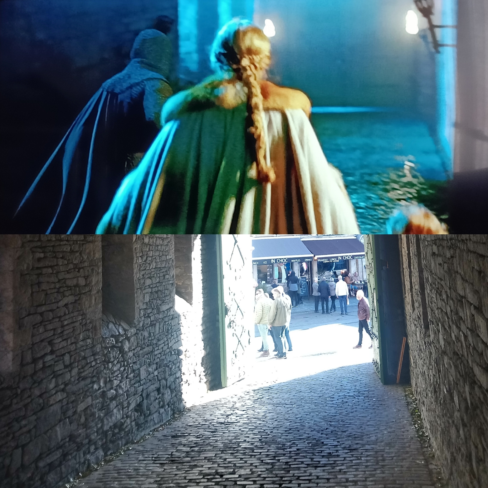 Scène de The White Queen au château des Comtes de Gand