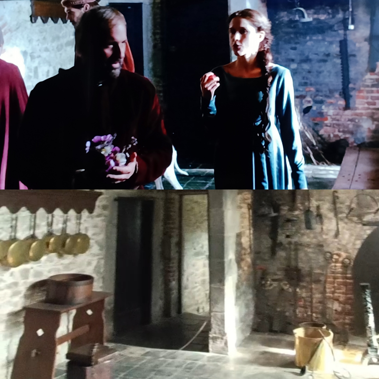 Amanda Hale dans une scène de The White Queen à Écaussinnes