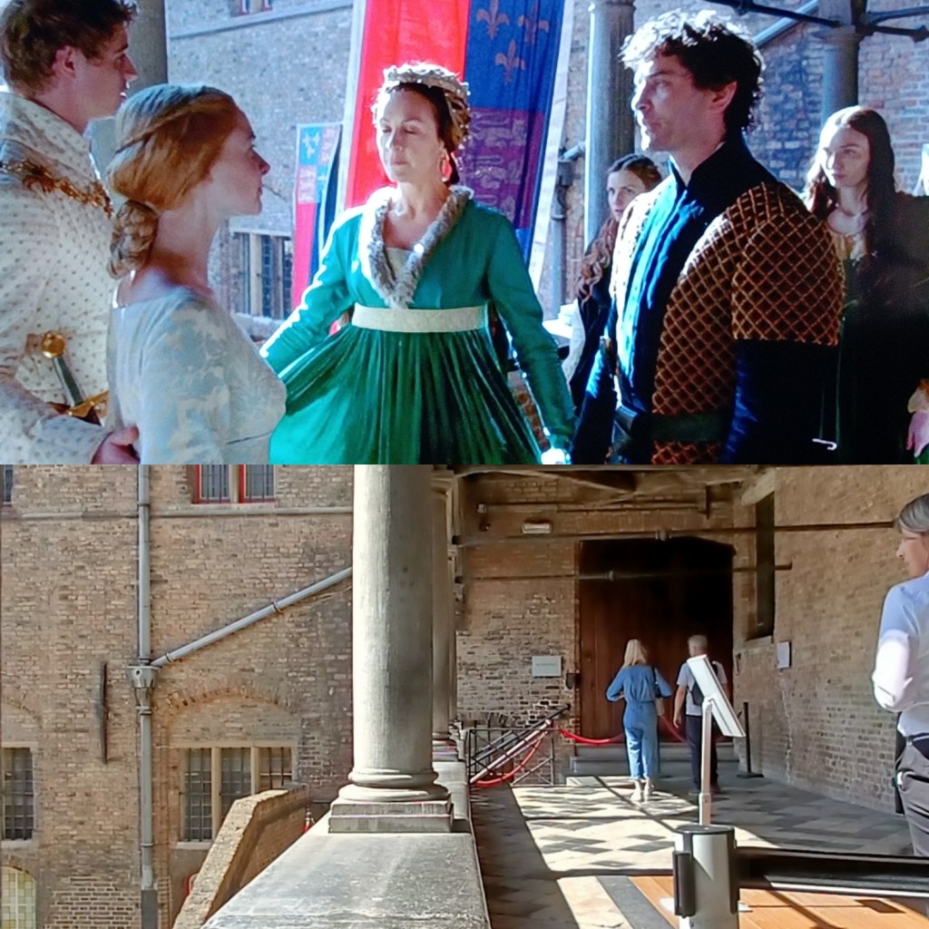 Scène de la série The White Queen au Beffroi de Bruges