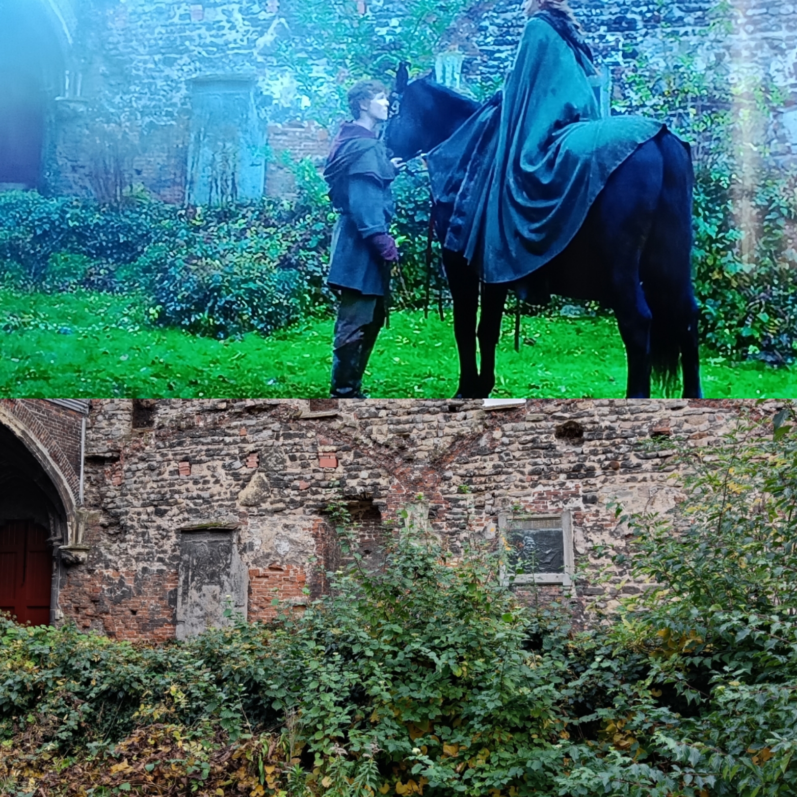 Scène de The White Queen à l'abbaye de Saint-Bavon