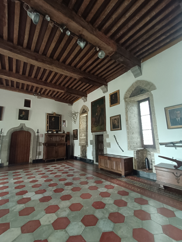 Autre vue de la Salle d'armes du château d'Écaussinnes-Lalaing