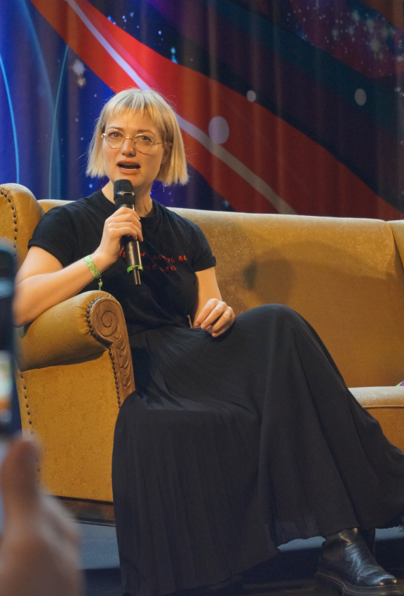 Alison Sudol était à Bruxelles