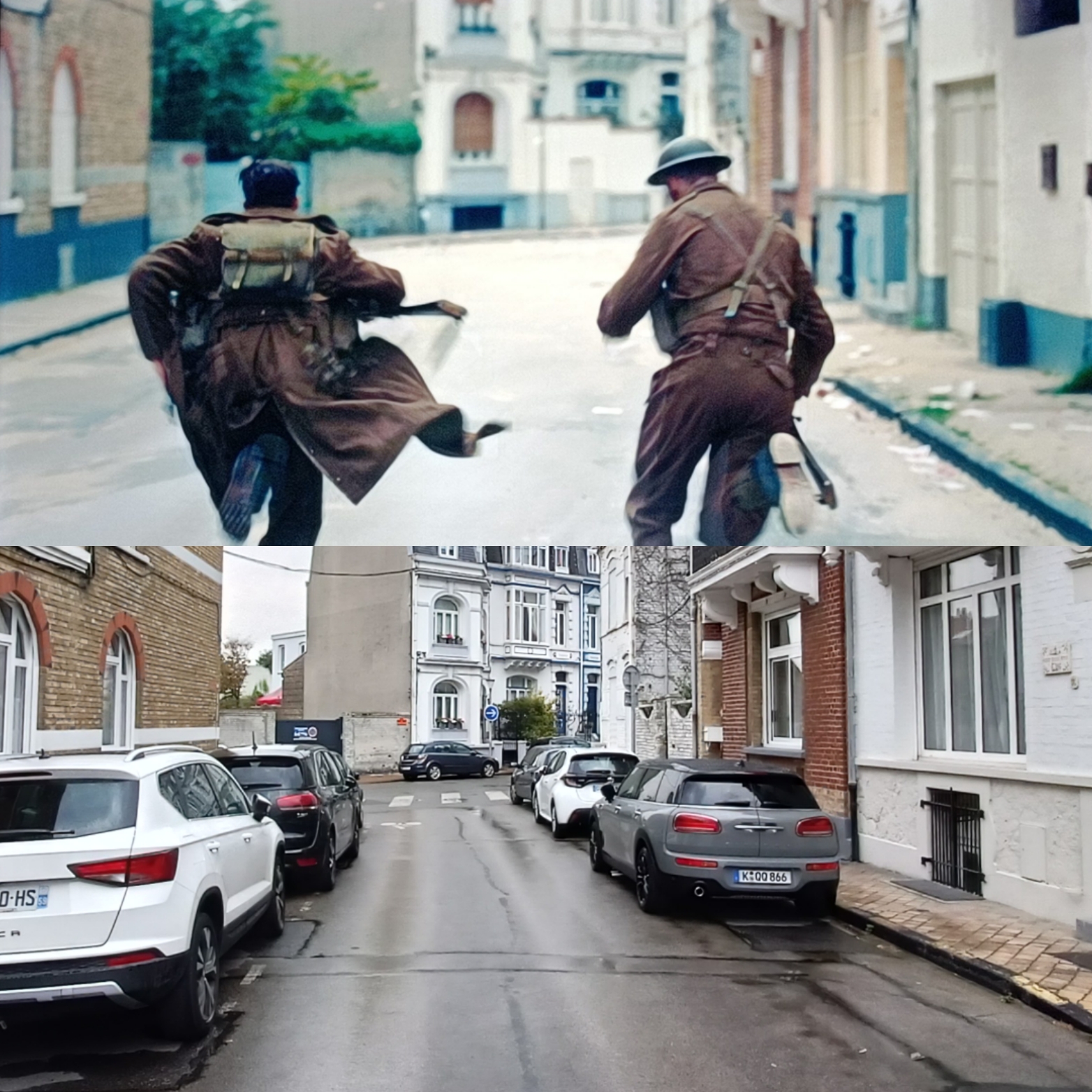 Course dans une rue de Dunkerque