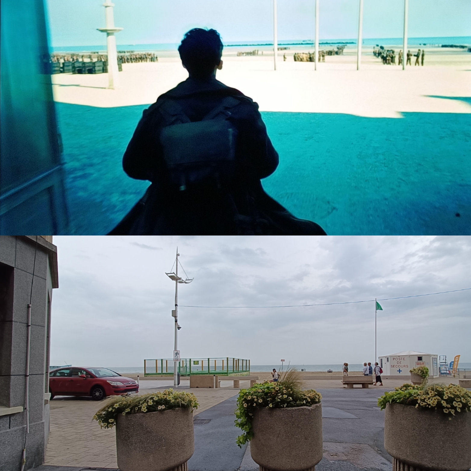Sur la digue de Dunkerque dans le film de Nolan