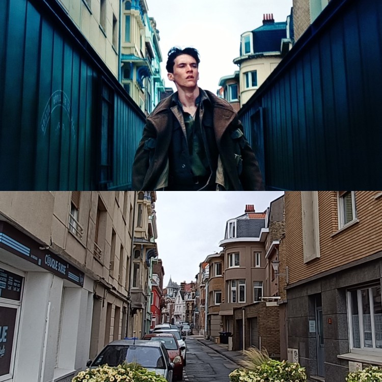 Fionn Whitehead arrive sur la digue de Malo-les-Bains