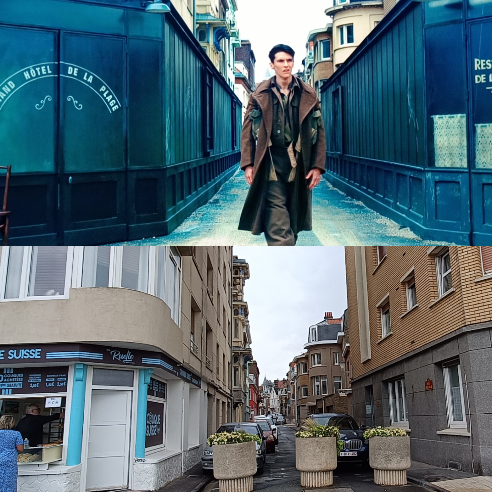 Fionn Whitehead sur la digue de Dunkerque