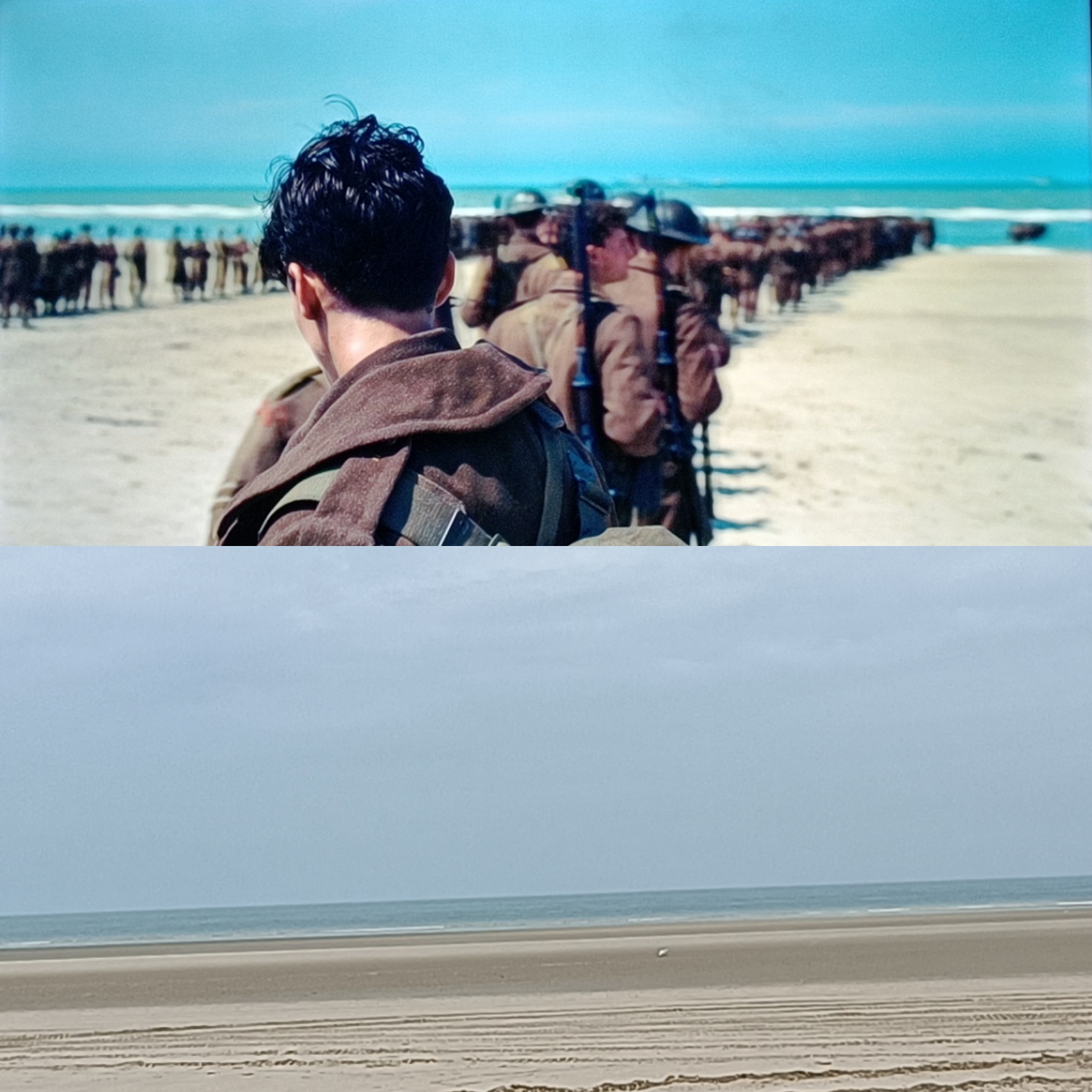 Scène du film Dunkerque sur la plage