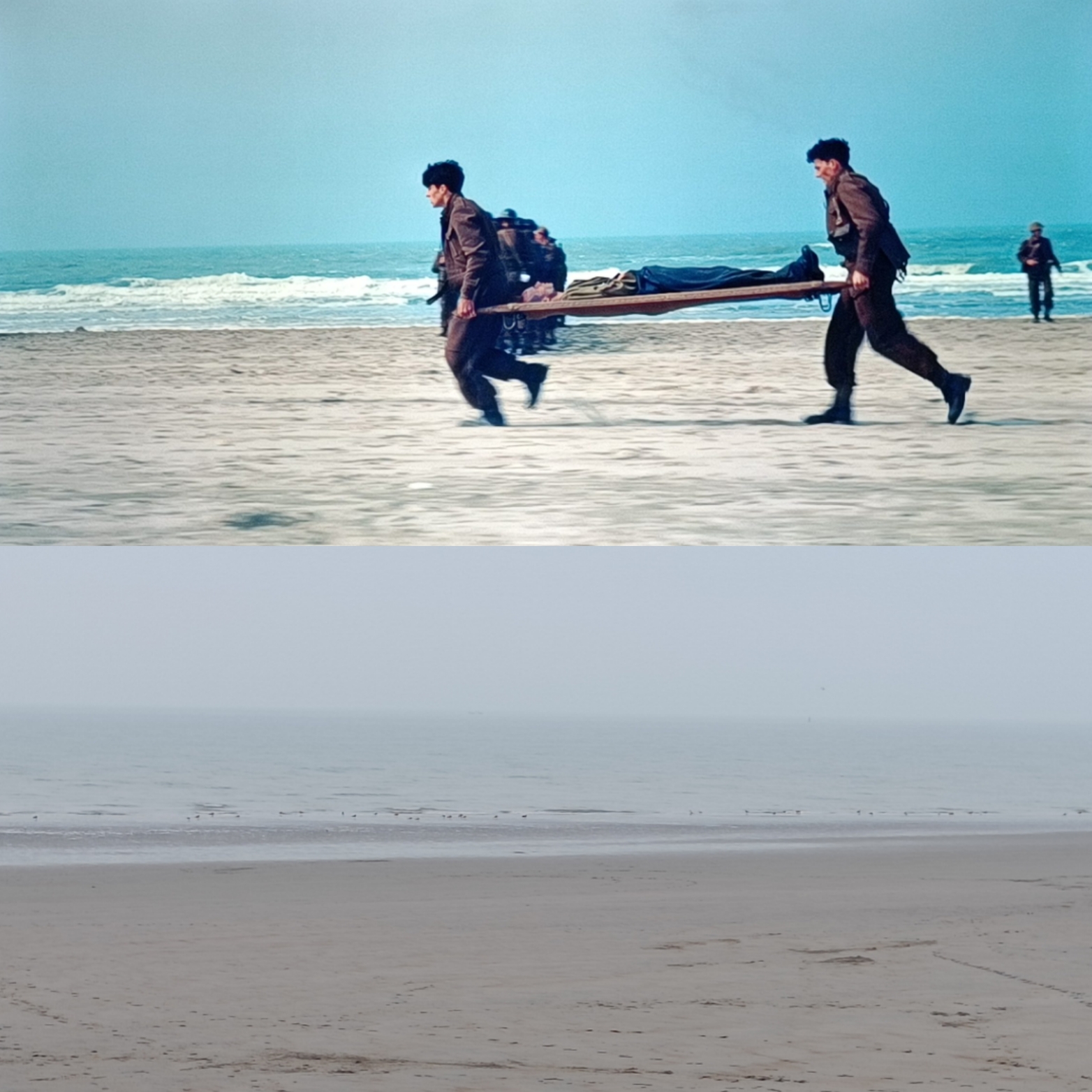 Scène de Dunkerque sur la plage en 2022