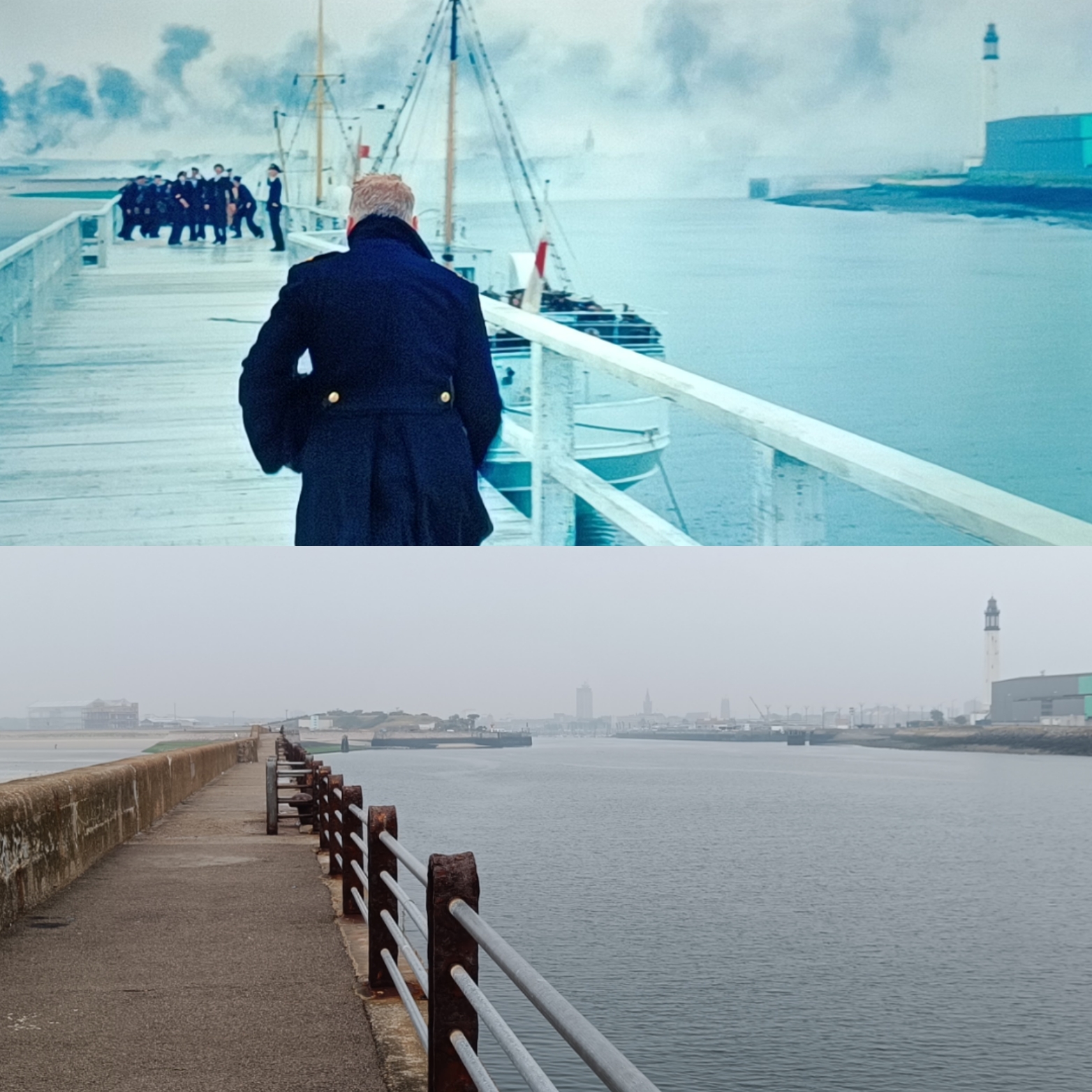 Scène sur la jetée de Dunkerque par Nolan
