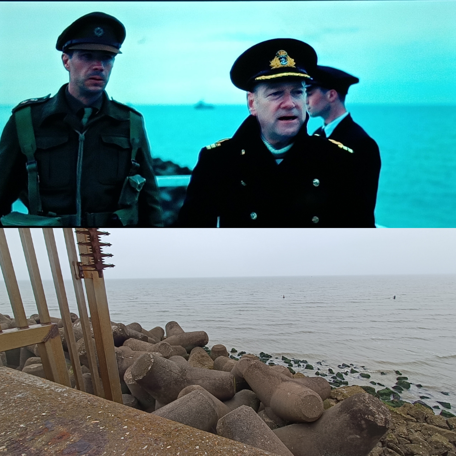 Kenneth Branagh et James D'Arcy dans Dunkerque