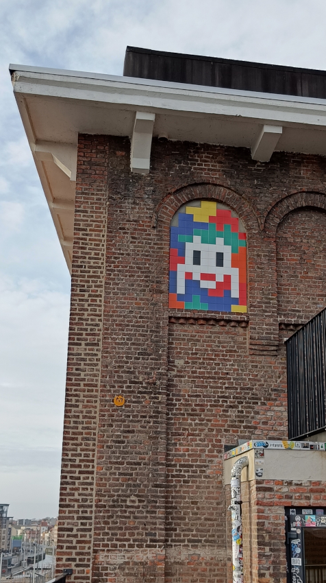 Nouvelle mosaïque d'Invader à Bruxelles