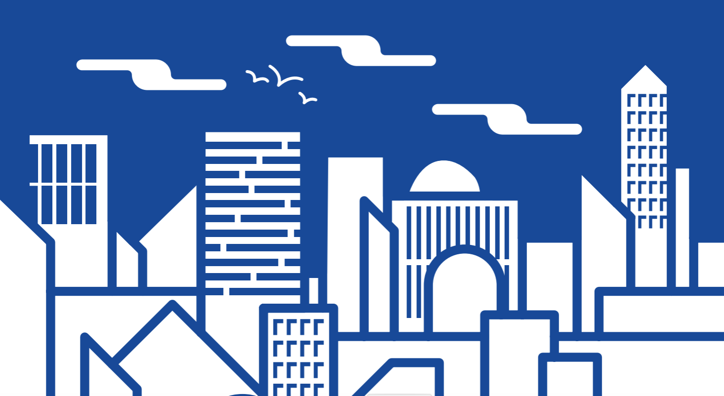 City landscape La cinéphile en voyage